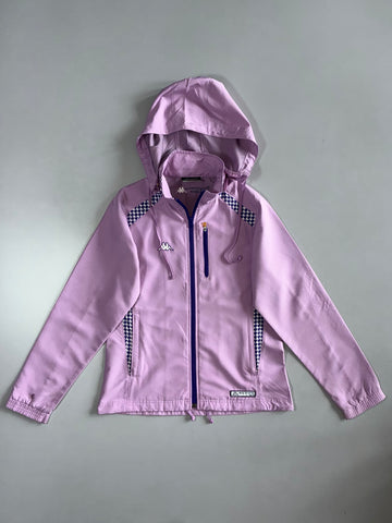 Kappa Houndstooth Panel Windbreaker (Detechable Hood) Jacket (S)