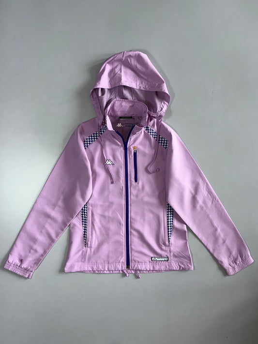 Kappa Houndstooth Panel Windbreaker (Detechable Hood) Jacket (S)