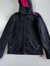 Superdry Original Windcheater Black Pink Fleece Lined Jacket (S)