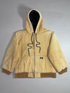 Dickies | Vintage Tan Duck Canvas Quilted Hooded Work Jacket (L)