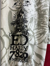 Vintage Y2K Ed Hardy by Christian Audigier Full Rhinestone Tattoo Graphic Zip Hoodie (L)
