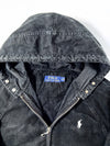 Polo Ralph Lauren Hooded Jacket – Black/Faded Black Cotton Twill (S/M)
