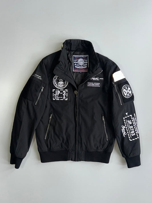 Jizo-Bosatsu | JP-3 “Grace & Fury” Patch Bomber Jacket (M)