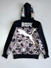 Vintage Bape X Puma Premium Double Zipper Hooded Jacket (S/M)