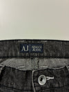 Armani Jeans AJ Washed Black Straight Leg Denim Jeans (W:29) (L:43)