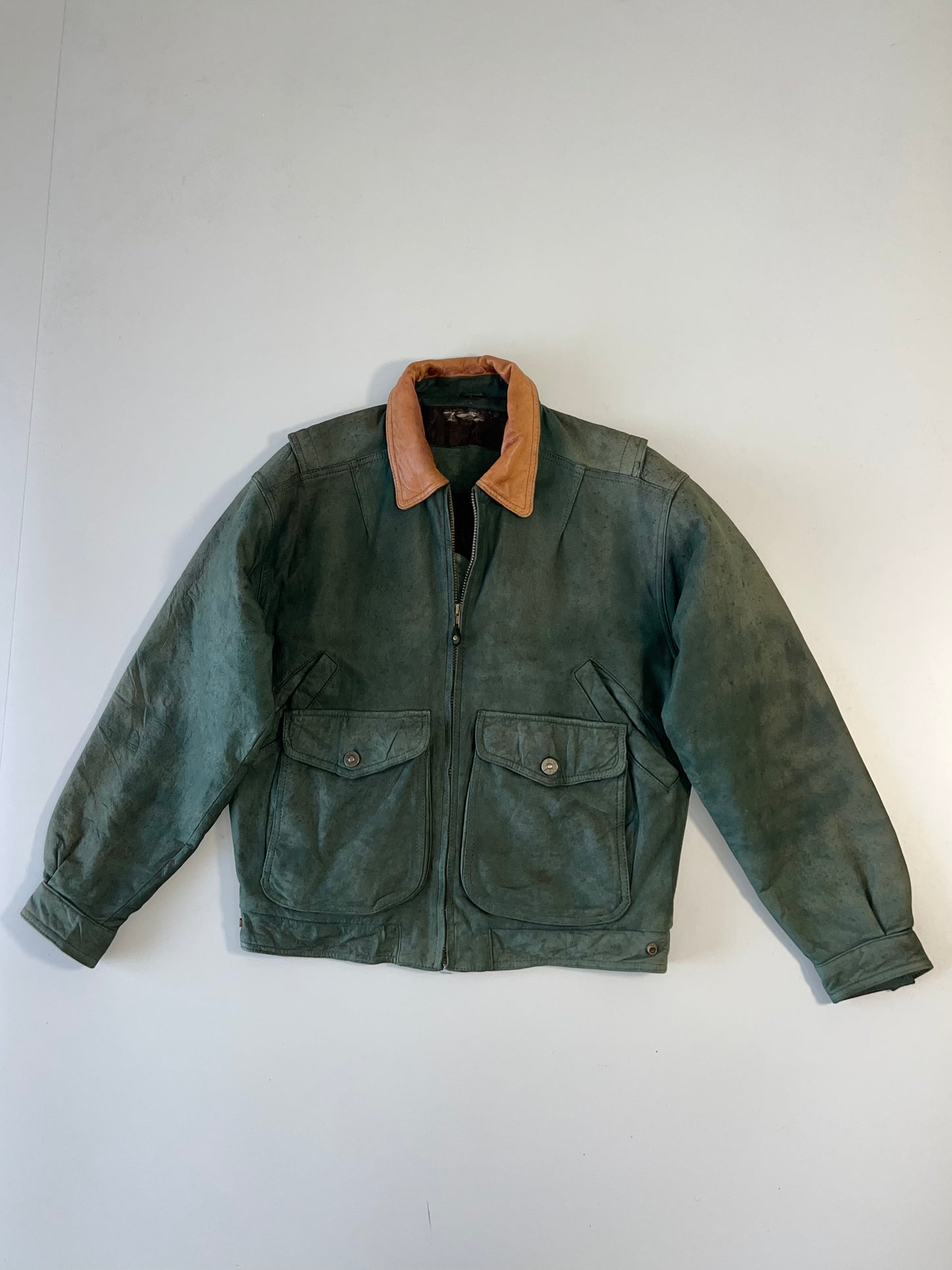 ZSuper Premium Original Vintage Leather Jacket (L)