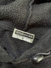 Giordano Black Fleece Hoodie – “G Athletics” Tonal Print  (L)