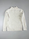 Polo Ralph Lauren | Cable Knit Split Neck Sweater Cream | (S)