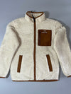 Eider Sherpa Fleece Full-Zip Jacket – Cream/Tan, (S)