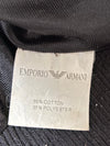 Emporio Armani Black Ribbed-Trim Bomber Jacket – Size (L)
