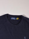 Polo Ralph Lauren Navy Ribbed Crew Neck Sweater – (XL)