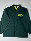 Adidas Three Stripes Est. 1949 Coach Jacket Green Yellow  (XL)