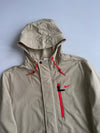 Nike Fleece Hooded Jacket | Beige Red | (L/XL)