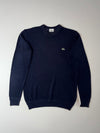 Lacoste Navy Textured Knit Crewneck Sweater (S/M)