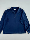 Vintage Lacoste Navy Long Sleeve Polo – Korea Made (L)