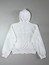 Diesel White Cargo Hooded Jacket – White, multi-pocket utility style, (M)