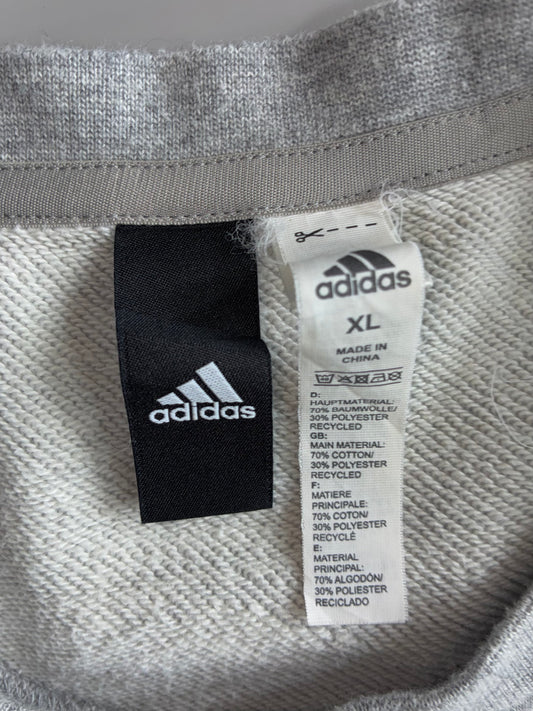 Adidas | Grey Logo Sweatshirt (L/XL)