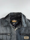 Harley-Davidson “An American Legend” Lace-Up Biker Pure Leather Panel Jacket (XL)