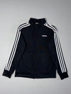 Adidas Three-Stripe Track Jacket – Black & White  (M)