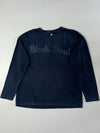 Onizarri "Black Soul" Gothic Spellout Long Sleeve Tee (L)