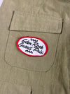 Vintage Utility Cargo Vest with Racing Patches (Mini / Eden Rock Grand Prix – Olive Khaki (S)