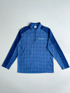 Columbia Houndstooth Print Quarter-Zip Fleece – Blue (M)