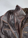 Danier Shearling Collar Leather Jacket (XL/2Xl)
