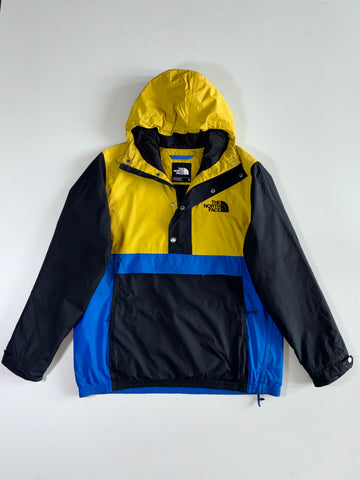 Vintage The North Face Yellow Blue Colorblock Insulated Anorak Jacket (2Xl)