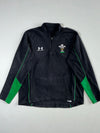 Under Armour Wales Rugby (WRU) Black Fleece Quarter-Zip (L)