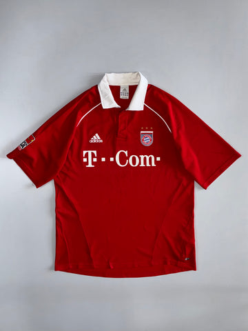 Adidas FC Bayern München 2004/05 Home Jersey — Red/White (XL/2XL)