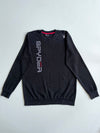 Spyder | Black Vertical Spellout Embroidered Crewneck | (L)
