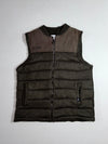 Zara Knit Puffer Gilet Vest – Olive Green (S)