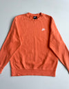 Nike | Burnt Orange Club Fleece Crewneck | (L)