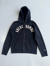 Abercrombie & Fitch | Navy Arch Logo Zip Hoodie | (XL)