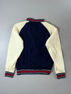 Superdry Navy & Cream Tiger Patch Varsity Bomber Jacket (M)
