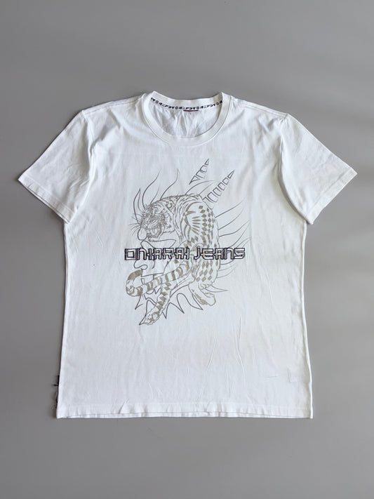 Oniarai Jeans | Tiger Graphic Tee | White (Xl)