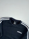 Adidas Essentials 3-Stripes Crewneck Sweatshirt – Black (S)