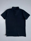 Polo Ralph Lauren Custom Slim Fit Pique Polo Shirt | Black Embroidered Pony Cotton (M/L)