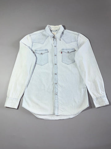 Levi's Light Wash Western Pearl Snap Denim Shirt – (M)