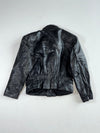 Vintage Black Genuine Leather biker jacket Heavy (L)