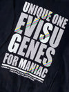 Evisu Genes ‘Unique One’ Spellout Graphic Hoodie Black Men’s (M/L)