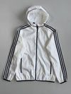 Adidas 3-Stripe Hooded Windbreaker Jacket(M/L)