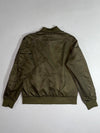 Browny Vintage Reversible Souvenir Satin Bomber Jacket – Black/White & Olive (M)