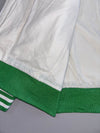 Coogi Vintage Cotton Zip Jacket Cream / Green Stripe with Back Crest Embroidery (XL)
