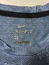 Nike Dri-Fit Heathered Blue Camo Print Tee (L)