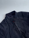 Outbrook Suede Leather Harrington Jacket Black (XL)
