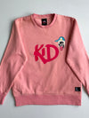 KiD Just Kidding Pink Graphic Crewneck Sweatshirt | Size (M)