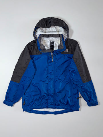 The North Face Hooded Rain Jacket – Blue/Black Colorblock, Youth (XS)