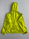 Adidas | Neon Yellow Three Stripe Hooded Windbreaker (M)