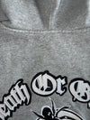 DDD Double Diamond | Grey Lightning Logo Zip Hoodie | (S/M)